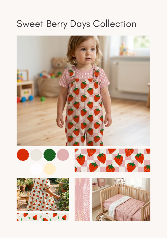 Sweet berries surface pattern design